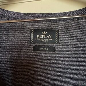 Replay Shimmering Silver Knit dress